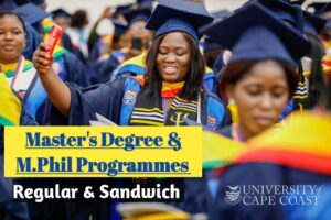 UCC Sandwich Master's Degree and M.Phil Programmes 2024/2025