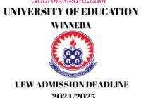 UEW Admission Deadline 2024/2025