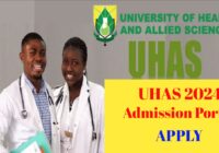 UHAS Admission Portal 2024/2025