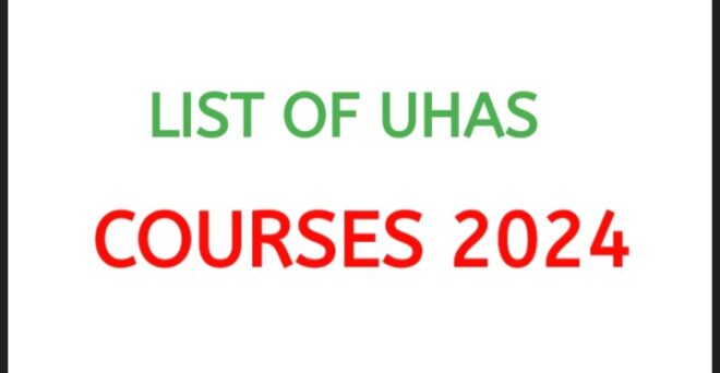 List of UHAS Courses 2024