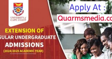 Extension of UCC Regular Undergraduate Admission 2024/2025