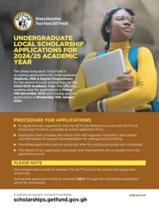 GETFund Undergraduate Local Scholarship 2024/2025 Application Portal