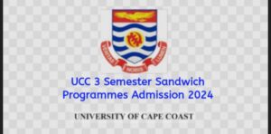 UCC 3 Semester Sandwich Programmes Admission 2024