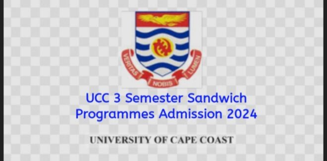 UCC 3 Semester Sandwich Programmes Admission 2024