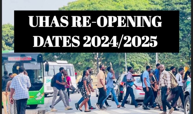 UHAS Re-opening Date for 2024/2025 Academic Year