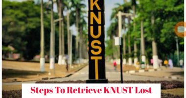 Steps To Retrieve KNUST Lost Application Serial ID and Pin