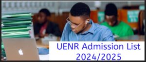 UENR Admission List 2024/2025