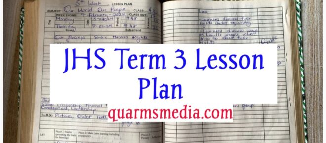 JHS Term 3 weekly lesson plan