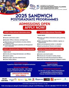 UCC 2025 Sandwich Postgraduate Programmes Admissions