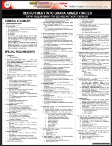 Ghana Armed forces recruitment 2025 