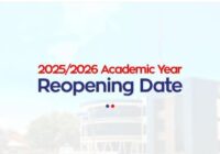 UEW reopening date for 2025/2026 academic year for first semester