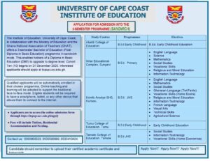 UCC 3-Semester Sandwich Programme 2026