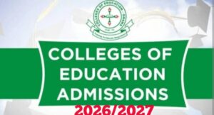 Colleges of Education Admission for 2026/2027 Academic Year