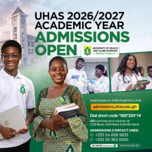 University of Health and Allied Sciences 2026/2027 Admission