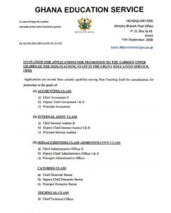 GES 2026 Promotion for Non-Teaching Staff